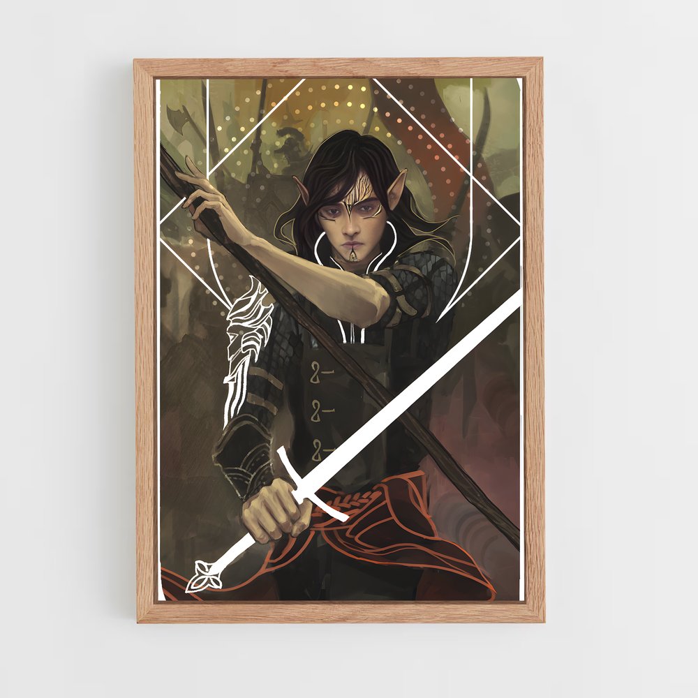 Poster Gardienne de Fer – affiche Dragon age (vue 4)